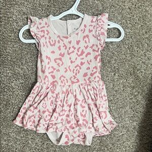 Kyte BABY Pink Leopard Print Kids Casual Dress